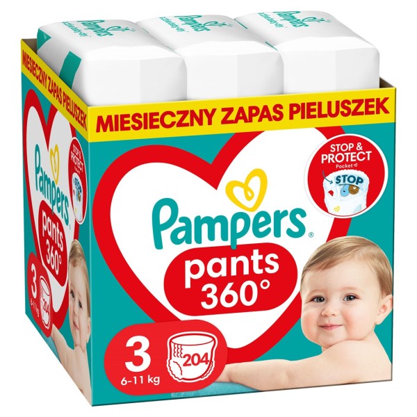 Pampers Pants Boy/Girl 3 204 pc(s)