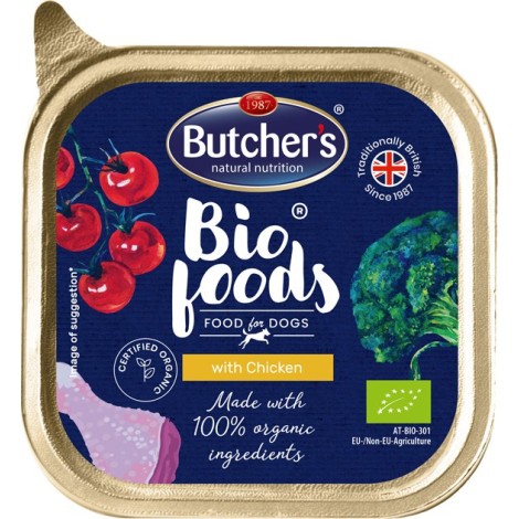 BUTCHER'S Bio Foods with chicken - wet dog food - 150g