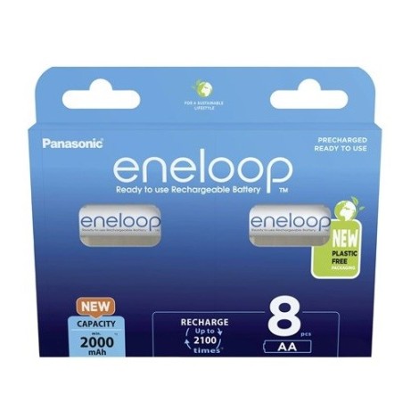 Panasonic | ENELOOP BK-3MCDE/8BE | AA | 2000 mAh | 8 pc(s)