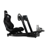 Next Level Racing Aluminium Simulator Cockpit, Wheel Plate Edition | GTElite Lite | Black