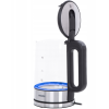 Mesko | Kettle | MS 1301b | Electric | 1850 W | 1.7 L | Glass/Stainless steel | 360° rotational base | Black