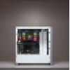 Corsair | Tempered Glass Mid-Tower ATX Case | iCUE 4000X RGB | Side window | White | Mid-Tower | Power supply included No | ATX