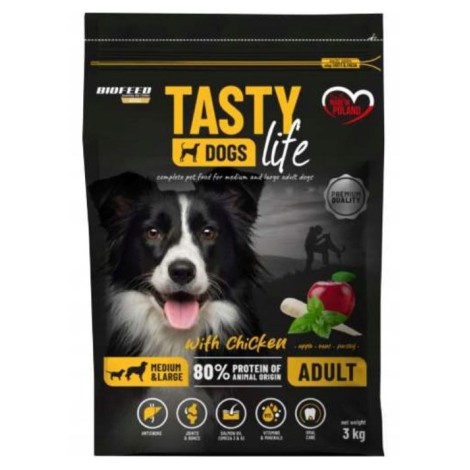 BIOFEED Tasty Life medium and large Chicken - dry dog ​​food - 3kg