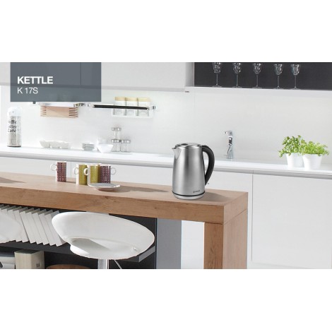 Gorenje | Kettle | K17S | Electric | 2000 W | 1.7 L | Stainless steel | 360° rotational base | Stainless steel