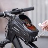 Rockbros B68 Bike frame bag Phone pocket 1.7l Black