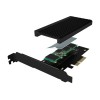 Raidsonic | Converter for 1x HDD/SSD for PCIe x4 slot | IB-PCI208-HS | Black