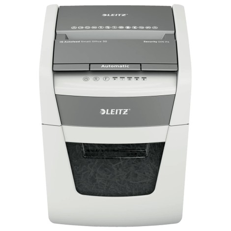 Leitz IQ Autofeed Small Office 50X Automatic Paper Shredder P4