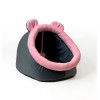 GO GIFT cat bed - graphite-pink - 40x45x34 cm