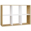 MALAX 2X3 ARTISAN/WHITE BOOKCASE