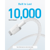 Anker 322 Nylon Cable, White | A81H6G21 | USB-A to USB-C