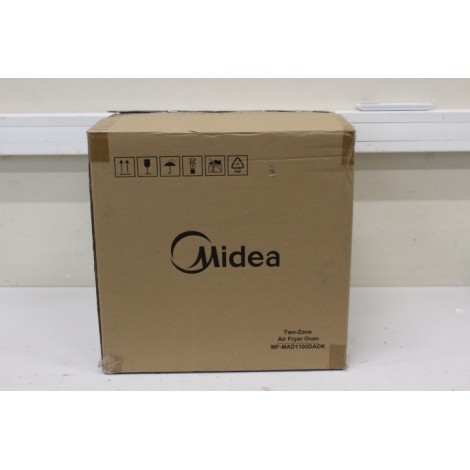 SALE OUT. Midea MAD1100DADK Air fryer digital,Two-zone cavity, 6.4L + 4.4L | Midea Two Zone Airfryer | MAD1100DADK | Power 1850 W | Capacity 4.4/6.4 L | Rapid Air technology | Black | USED, DIRTY, SCRATCHED ON TOP