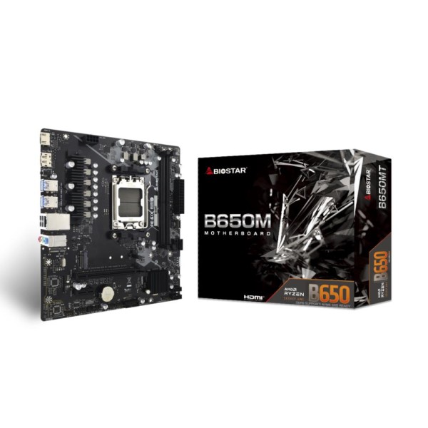 Mainboard|BIOSTAR|AMD B650|SAM5|Micro-ATX|Memory DDR5|Memory slots 2|1xPCI-Express 3.0 ...