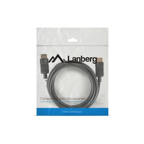 Lanberg CA-DPDP-10CC-0030-BK DisplayPort cable 3 m Black