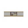 MALWA 140 TV cabinet, artisan oak/cashmere