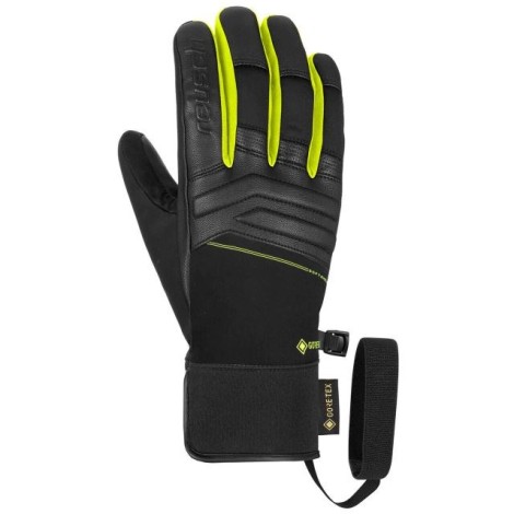 REUSCH JUPITER GORE-TEX GLOVES SIZE 8.5 BLACK AND YELLOW