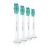 Philips | Toothbrush Heads | HX6014/07 Standard Sonic | Heads | For adults and children | Number of brush heads included 4 | Sonic technology | White