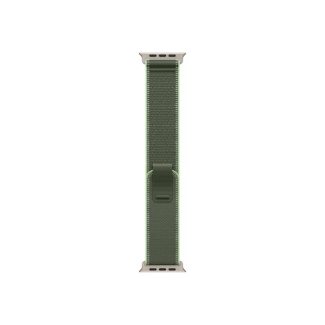 Apple 49mm Green/Neon Trail Loop - M/L - Natural Titanium Finish