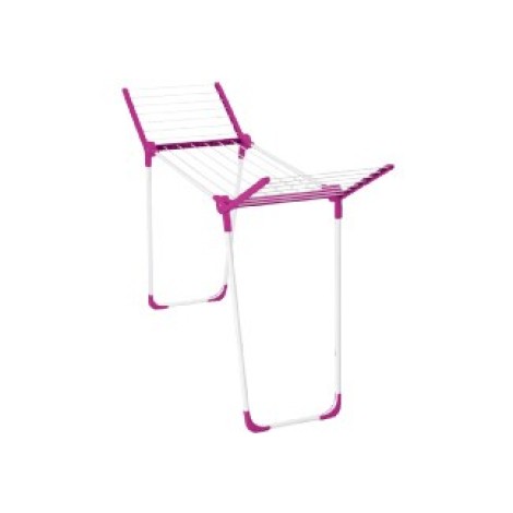 Leifheit 81635 laundry drying rack/line Clothes horse Pink, White