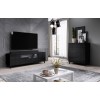 Cama chest of drawers 4D REJA black gloss/black gloss