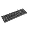 NATEC KEYBOARD TROUT SLIM USB, CZ/SK LAYOUT, BLACK