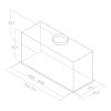 Elica LANE BL MAT/A/72 Built-in Black, Grey 550 m³/h
