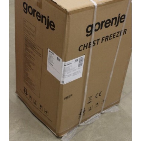 SALE OUT. Gorenje Freezer | FH10EAW | Energy efficiency class E | Chest | Free standing | Height 85.4 cm | Total net capacity 95 L | White | DAMAGED PACKAGING, DENTS AND SCRATCH ON SIDE