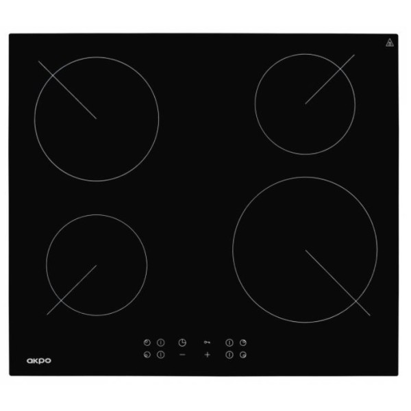 Ceramic hob Akpo PKA 58008/2 black ...