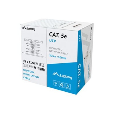 LANBERG LAN cable cat. 5E 305m solid CCA