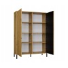 KAMARO 2DD SLIM/GŁ OAK ARTISAN DISPLAY CABINET