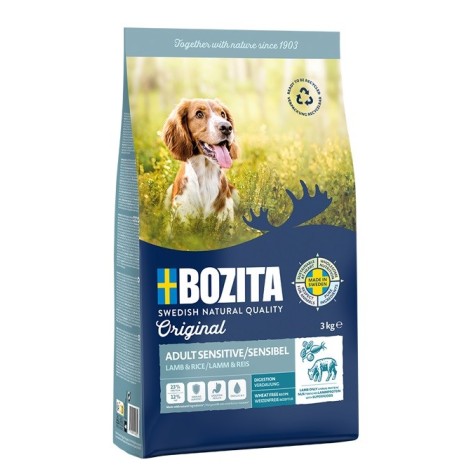 BOZITA Original Adult Sensitive Digestion Lamb - dry food for dogs - 3kg
