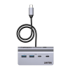 UNITEK HUB USB-C 2X USB-C 2X USB-A 5GBPS ALU