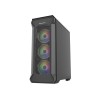 GENESIS IRID 505 ARGB Pc case, Midi tower, 2xUSB 3.0, 2xUSB 2.0, 2x Jack, Black | Genesis