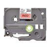 Brother | TZE-431 Laminated Tape | Black on Red | TZe | 8 m | 1.2 cm