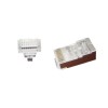 Gembird LC-PTF-01/100 wire connector RJ-45 Brown, Silver, Transparent