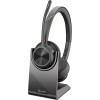 HP Poly Voyager 4320 UC Stereo USB-A Headset +BT700 USB-A Adapter +Charging Stand