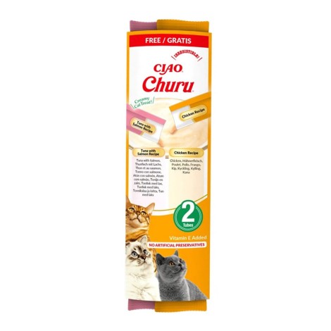 INABA Churu Tuna and chicken recipe - cat treats - 2x14g