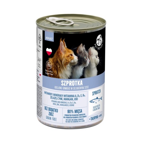 PETREPUBLIC Sprat Pieces in a delicate sauce - wet cat food - 400g
