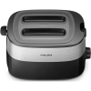 Philips | Toaster | HD2517/90 Daily Collection | Power 830 W | Number of slots 2 | Housing material Plastic | Black/Stainless Steel