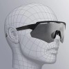 Rockbros 189114 polarised cycling glasses with UV protection and prescription insert, grey
