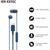 Sony IER‑EX15C USB‑C Wired Earbuds with Mic, Blue | Sony