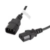 Lanberg IEC 320 C13->C14 cable 1.8m, black | Lanberg