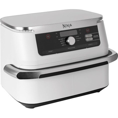 Ninja AF500EUWH fryer Double 10.4 L Stand-alone 2470 W Hot air fryer Silver, White