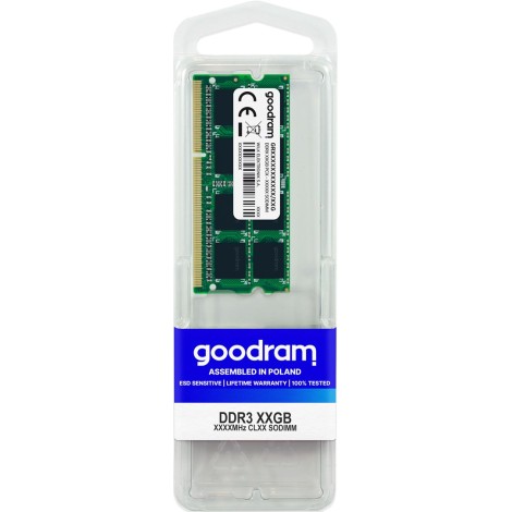 Goodram GR1600S364L11/8G memory module 8 GB 1 x 8 GB DDR3 1600 MHz