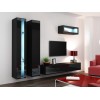 Cama Shelf unit VIGO NEW 180/40/30 black/black gloss