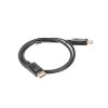 Lanberg DisplayPort Cable 19 Pin V1.2 4K, 1M | CA-DPDP-10CC-0010-BK | DisplayPort to DisplayPort