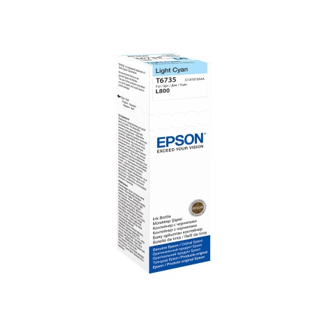 EPSON 4LB T6735 LIGHT CYAN INK BOTTLE