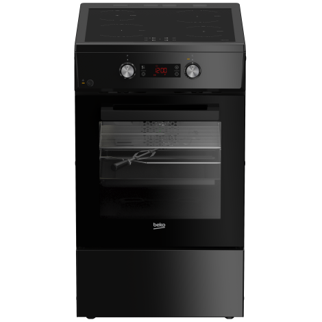 BEKO Cooker | FSM59305BDT | Hob type Induction | Oven type Electric | Black | Width 50 cm | Grilling | Depth 60 cm | 60 L