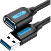 CABLE USB3.0 MALE TO FEMALE/2M BLACK CBHBH VENTION