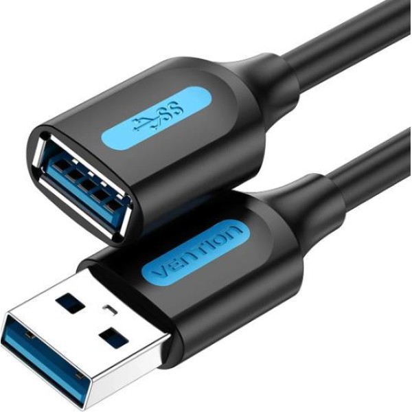 CABLE USB3.0 MALE TO FEMALE/2M BLACK ...