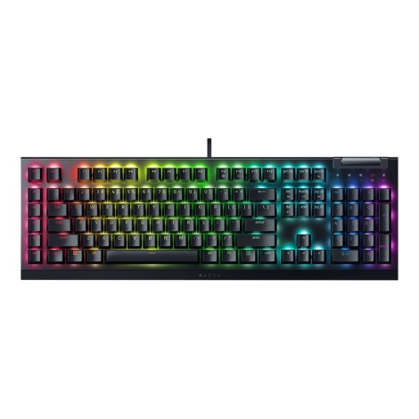 Razer | Mechanical Gaming Keyboard | BlackWidow V4 X | Gaming Keyboard | Wired | Nordic | Green Mechanical Switches (Clicky)